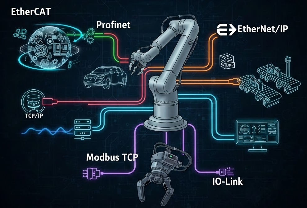 Gängige Industrieprotokolle in der Robotik