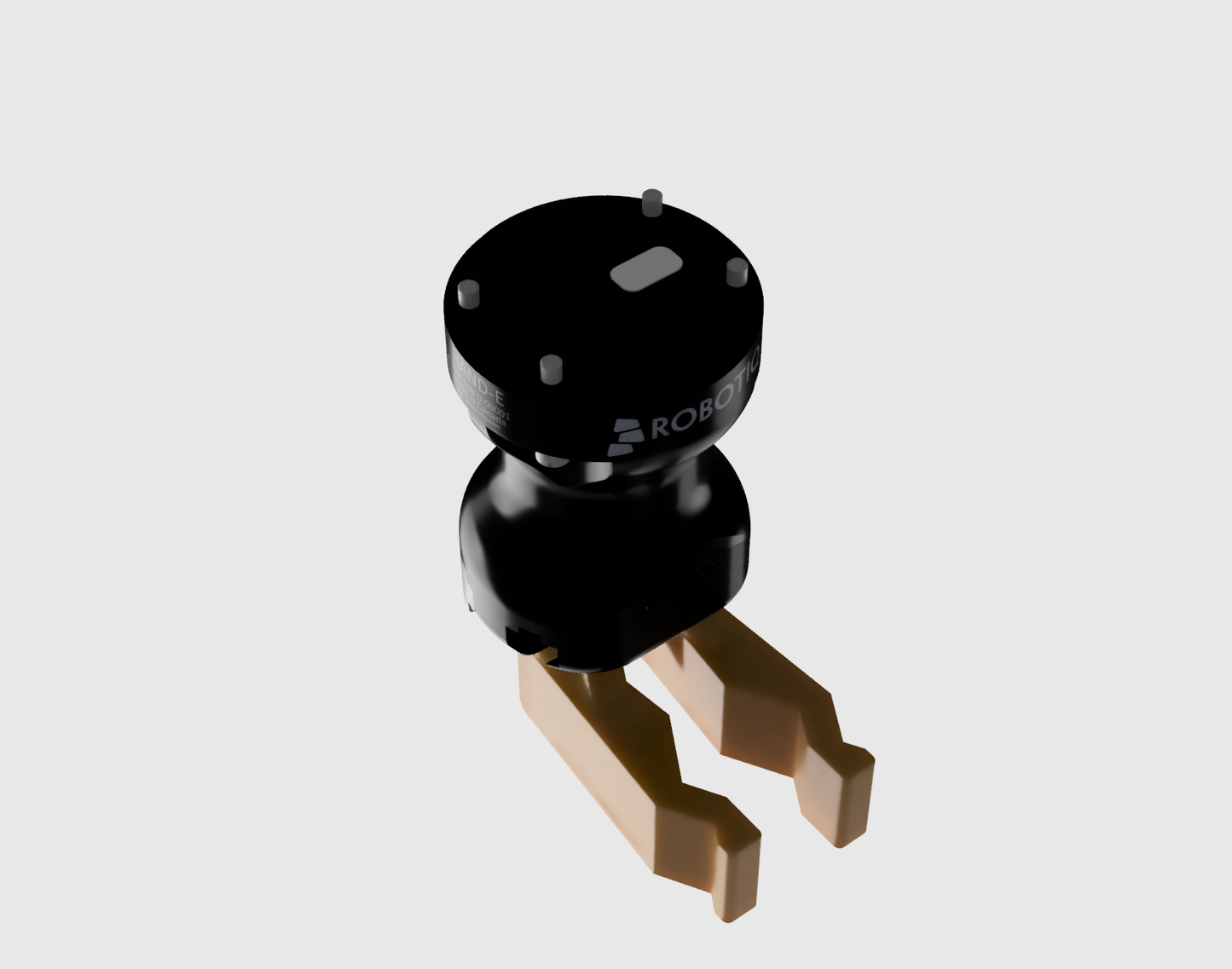 Rendering von einem Greifer mit angepassten Fingern
