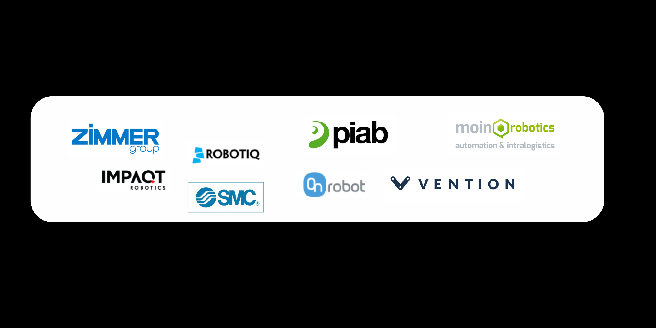 Banner mit Firmenlogos